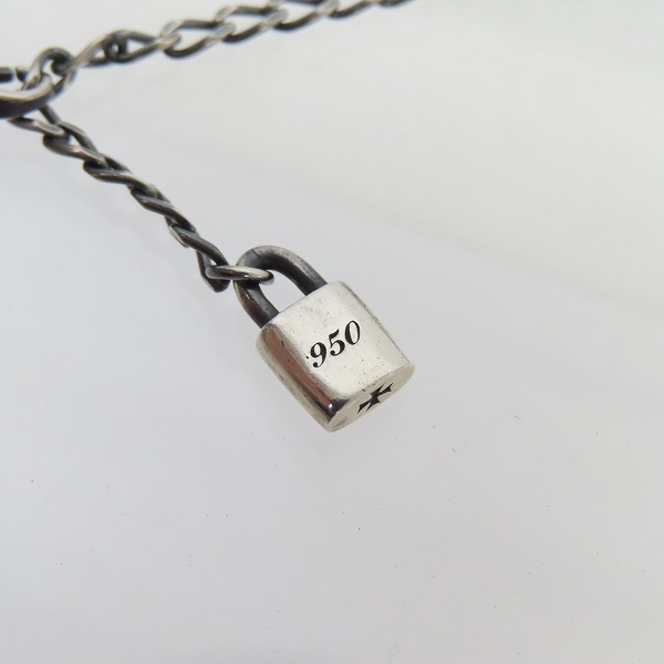 実際に弊社で買取させて頂いたDEAL DESIGN/ディールデザイン リム－ブアイアンキューブw/stone ネックレス チェーン付の画像 5枚目