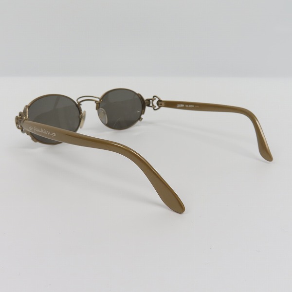 実際に弊社で買取させて頂いたJean Paul GAULTIER/ジャンポールゴルチエ ヴィンテージ オーバルフレーム サングラス/アイウェア ゴールド 56-6203の画像 2枚目