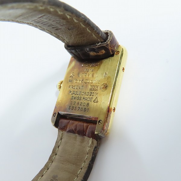 実際に弊社で買取させて頂いたCartier/カルティエ マストタンク ヴェルメイユ 5057001【動作未確認】の画像 3枚目