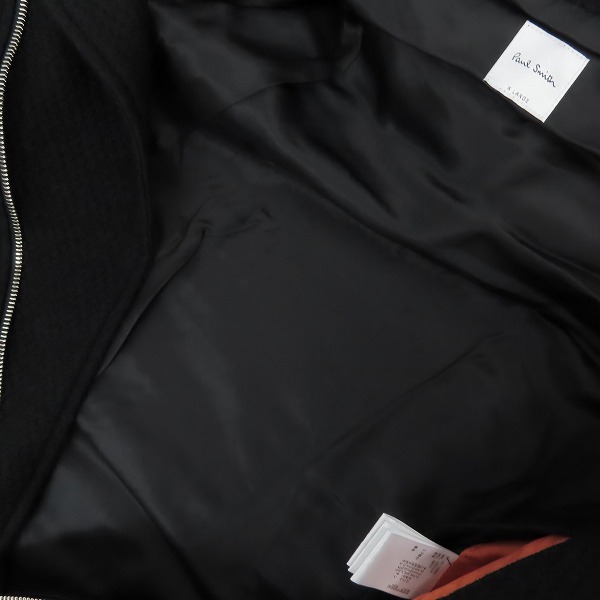 実際に弊社で買取させて頂いた【未使用】Paul smith/ポールスミス フーデッド ライダース ジャケット/XLの画像 2枚目