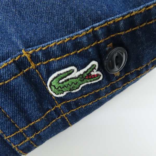 実際に弊社で買取させて頂いたLACOSTE/ラコステ レギュラーフィット インディゴデニム長袖シャツ 40の画像 7枚目