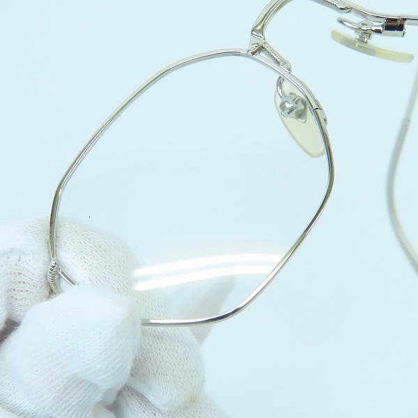 実際に弊社で買取させて頂いたJean Paul GAULTIER/ジャンポールゴルチェ ヴィンテージ メガネフレーム シルバー 55-6106の画像 9枚目