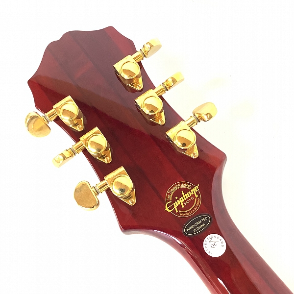 実際に弊社で買取させて頂いた★Epiphone/エピフォン Sheraton-II Pro WR セミアコ エレキギター ソフトケース付きの画像 2枚目