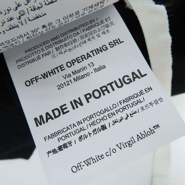 実際に弊社で買取させて頂いたOFF-WHITE/オフホワイト 21SS MARKER TEE バックアローマーカープリント Tシャツ/XLの画像 4枚目