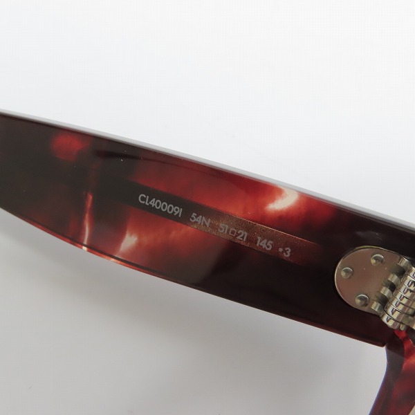 実際に弊社で買取させて頂いたCELINE/セリーヌ 度入り/眼鏡 メガネフレーム/アイウェア CL400091の画像 5枚目