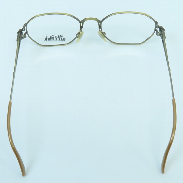 実際に弊社で買取させて頂いたJean Paul GAULTIER/ジャンポールゴルチェ ヴィンテージ メガネフレーム ゴールド 55-6106の画像 3枚目