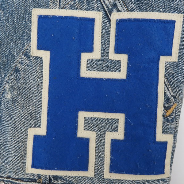 実際に弊社で買取させて頂いたGOLDEN GOOSE DELUXE BRAND/ゴールデングース スタッズ ワッペン デニム ジャケット/Gジャン 910130/Sの画像 5枚目