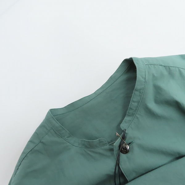 実際に弊社で買取させて頂いたThe Viridi-anne/ザ ヴィリジアン 21SS裾ポケットノーカラー長袖シャツ VI-3332-02/1の画像 6枚目