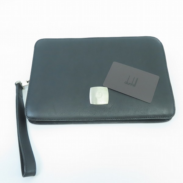実際に弊社で買取させて頂いたdunhill/ダンヒル レザー セカンドバッグ/クラッチバッグの画像 8枚目