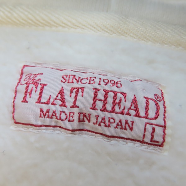 実際に弊社で買取させて頂いたTHE FLAT HEAD/フラットヘッド ウイングロゴ ジップアップパーカー/Lの画像 2枚目