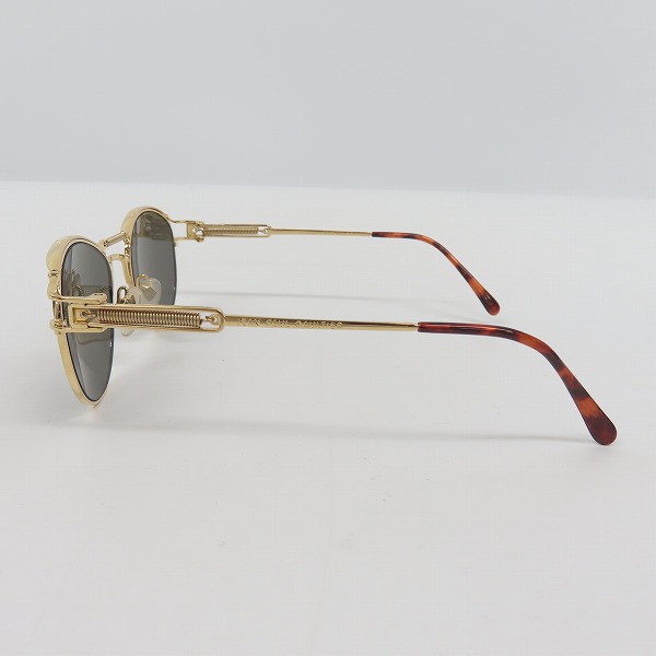 実際に弊社で買取させて頂いたJean Paul GAULTIER/ジャンポールゴルチエ ヴィンテージ バネデザイン サングラス/アイウェア ゴールド 56-5107の画像 1枚目