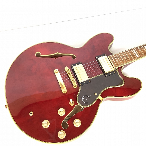 実際に弊社で買取させて頂いた★Epiphone/エピフォン Sheraton-II Pro WR セミアコ エレキギター ソフトケース付きの画像 4枚目