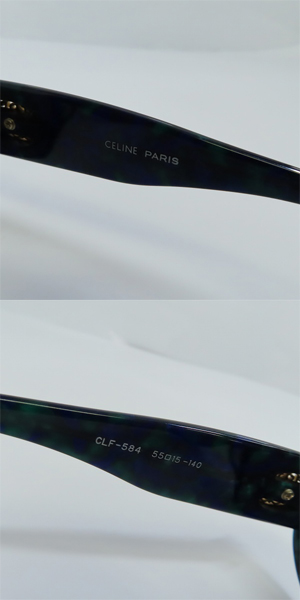 実際に弊社で買取させて頂いたCELINE/セリーヌ サングラス/アイウェア CLF-584の画像 5枚目