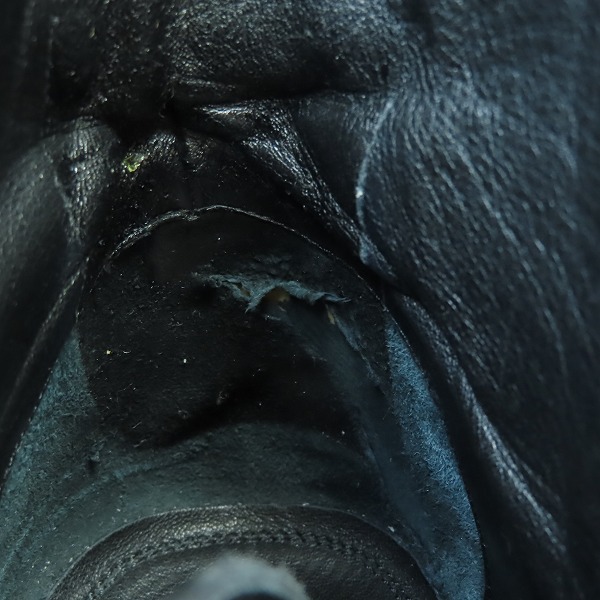 実際に弊社で買取させて頂いたJIMMY CHOO/ジミーチュウ Kurt Black Suede Lace Up Boots スウェードレザー サイドジップブーツ 44の画像 6枚目