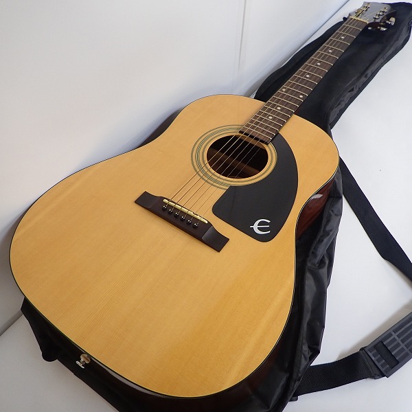 実際に弊社で買取させて頂いた★Epiphone/エピフォン AJ-100 NA アコースティックギター/アコギ ソフトケース付