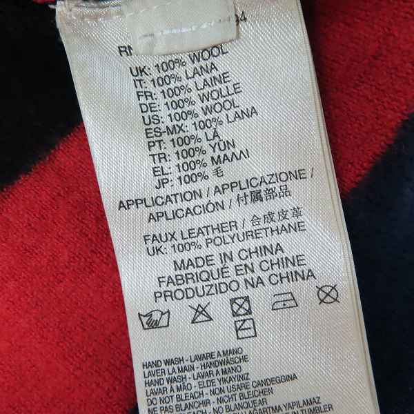 実際に弊社で買取させて頂いたDIESEL BLACK GOLD/ディーゼル ブラックゴールド モックネックチェックニット/size：Lの画像 3枚目