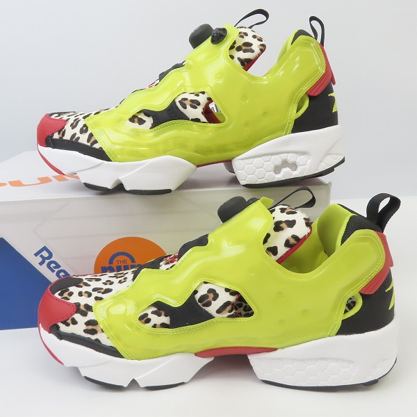 実際に弊社で買取させて頂いた【未使用】Reebok×atmos/リーボック×アトモス INSTAPUMP FURY CITRON ANIMAL FZ4432/28.5の画像 3枚目