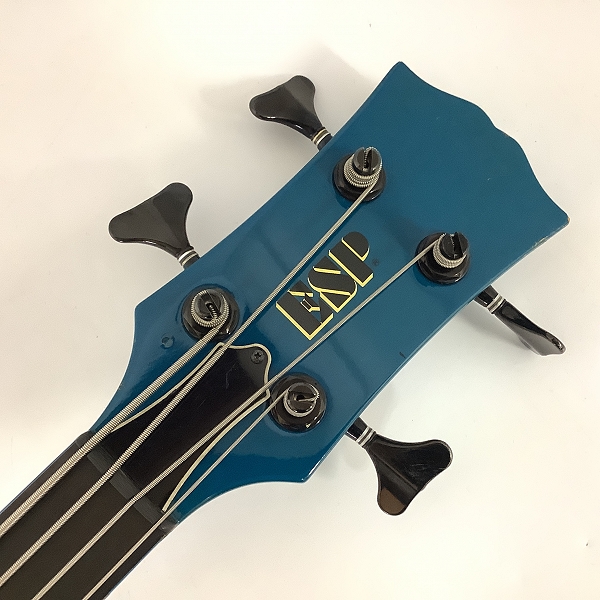 実際に弊社で買取させて頂いた★ESP/イーエスピー J-TVBーSIGNATURE J-BLUE LUNA SEA Jモデル エレキベース 100本限定品 ハードケース付き の画像 1枚目