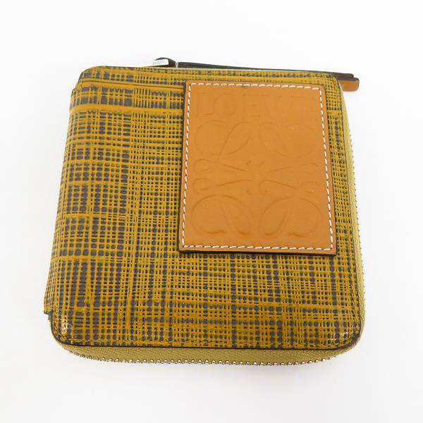 実際に弊社で買取させて頂いたLOEWE/ロエベ 20SS アナグラム スクエア ジップ コンパクト ウォレット