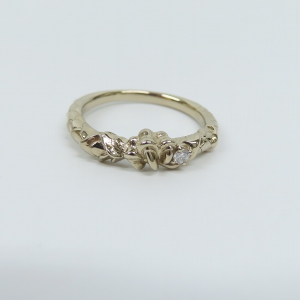 実際に弊社で買取させて頂いた【ギャラ付き】Bloody Mary/ブラッディマリー #14 NUE/鵺/ぬえ リング K18 w/ダイアモンド S/17号の画像 1枚目