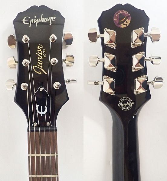 実際に弊社で買取させて頂いた★Epiphone/エピフォン Custom Shop Limited Edition Les Paul Junior EB/レスポールジュニア ソフトケース付の画像 3枚目