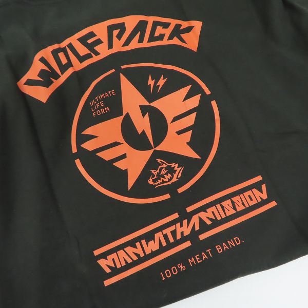 実際に弊社で買取させて頂いたMAN WITH A MISSION/マンウィズアミッション WOLF PACK 半袖 バンドTシャツ Lの画像 6枚目