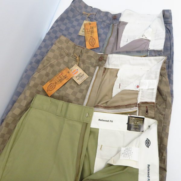 実際に弊社で買取させて頂いた【未使用】Dickies/ディッキーズ チェック柄/リラックスフィットチノ ショートパンツ Size：34 3点セットの画像 2枚目