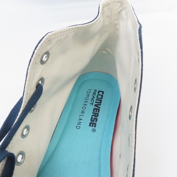 実際に弊社で買取させて頂いた【未使用】CONVERSE×TOMORROWLAND/コンバース×トゥモローランド ALL STAR 100 HI/ TL オールスター ハイ 1CL458/26.5の画像 4枚目