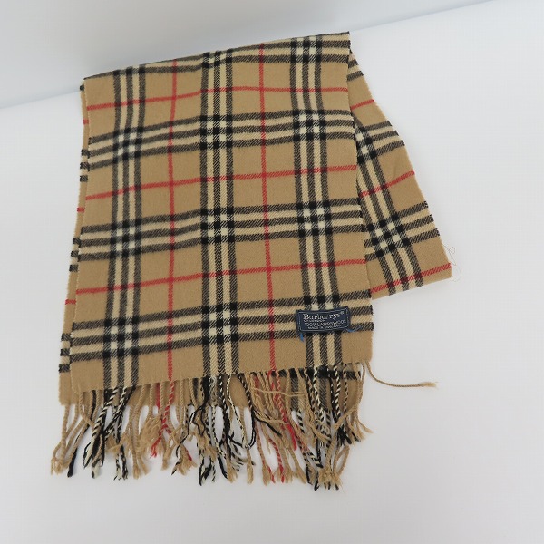 実際に弊社で買取させて頂いたBurberrys/バーバリーズ ENGLAND/英国製 ウール100％ ノバチェック マフラー /LPL
