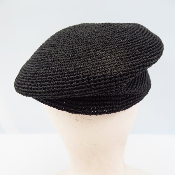 実際に弊社で買取させて頂いたCA4LA/カシラ MAY アシンメトリーキャスケット ブラックの画像 2枚目