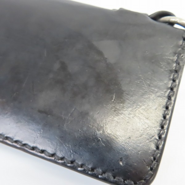 実際に弊社で買取させて頂いたFLAT HEAD/フラットヘッド スタッズ ワックスバットレザー ミディアムウォレット/財布 の画像 9枚目