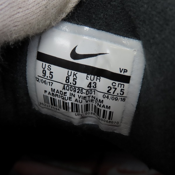 実際に弊社で買取させて頂いたNIKE×atmos/ナイキ×アトモス AIR MAX 90 PRNT エアマックス "WE LOVE NIKE" AQ0926-001/27.5の画像 5枚目