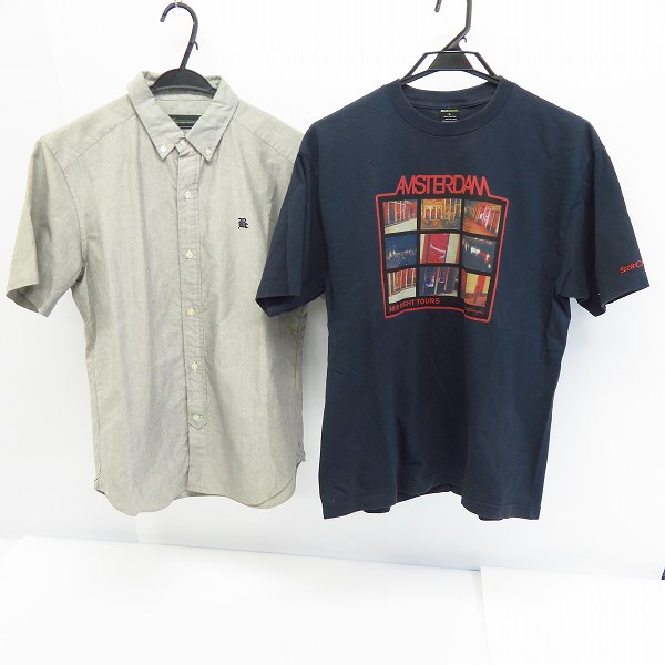 実際に弊社で買取させて頂いたBACK CHANNEL/バックチャンネル 半袖 シャツ/Tシャツ M/L/2点セット