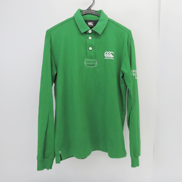 実際に弊社で買取させて頂いたcanterbury/カンタベリー ロングスリーブ ラガーシャツ グリーン 9021014N00/L