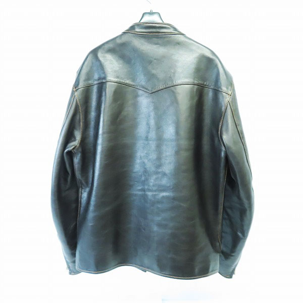 実際に弊社で買取させて頂いたTHE  FLAT HEAD/フラットヘッド HORSE HIDE RIDERS JACKET/ホースハイド レザーライダースジャケット SRJ-06A/44の画像 1枚目