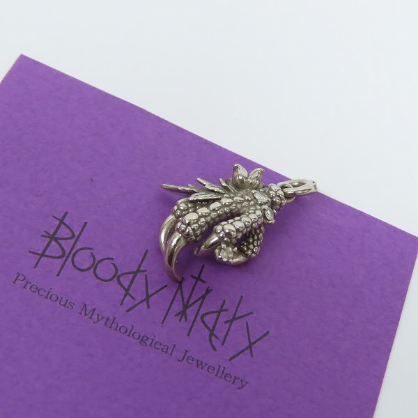 実際に弊社で買取させて頂いた【ギャラ付き】Bloody Mary/ブラッディマリー Night raven/ナイトレイヴン K18WG ペンダントトップ w/ダイアモンド