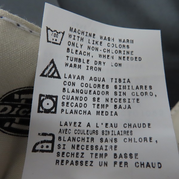 実際に弊社で買取させて頂いたDickies/ディッキーズ DOUBLE KNEE WORK PANT ワークパンツ 85283 チャコール/ブラック/40×32 2点セット　の画像 4枚目