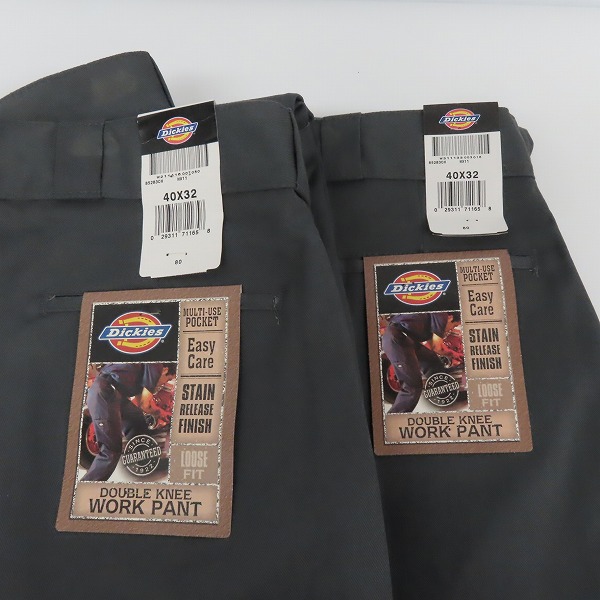実際に弊社で買取させて頂いたDickies/ディッキーズ DOUBLE KNEE WORK PANT/ダブルニーワークパンツ 85283 チャコール/40×32 2点セット　の画像 9枚目