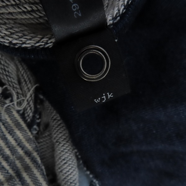 実際に弊社で買取させて頂いたwjk/ダブルジェイケイ ニットデニム  パーカー/フーディー パンツ セットアップ 2916 dj20k/5891 dj20k Size：Lの画像 2枚目