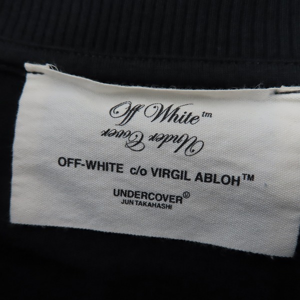 実際に弊社で買取させて頂いたOFF-WHITE/オフホワイト×UNDER COVER/アンダーカバー HAND DART S/S Tシャツ/カットソー OMAA061G19877011/Mの画像 2枚目