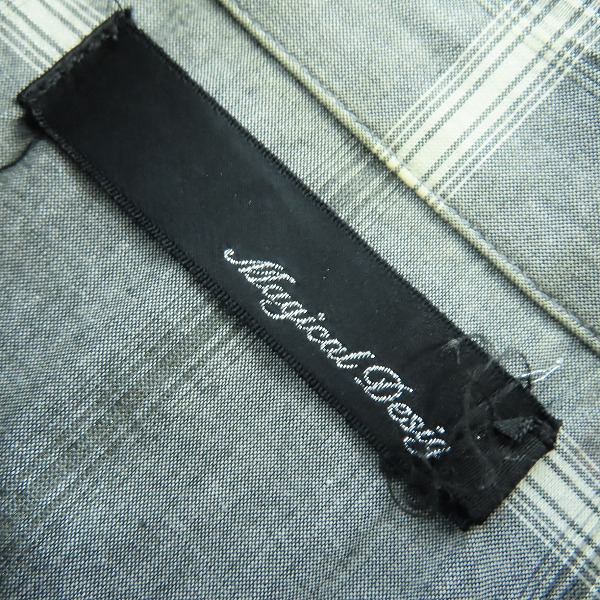 実際に弊社で買取させて頂いたMAGICAL DESIGN/マジカルデザイン チェック柄 長袖シャツ size：Sの画像 2枚目