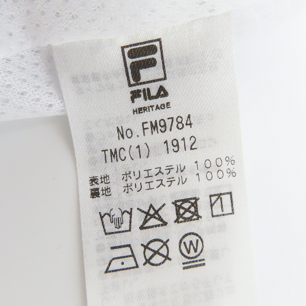 実際に弊社で買取させて頂いた【未使用】FILA/フィラ HERITAGE 総柄トラックジャケット/FM9784 Mの画像 4枚目