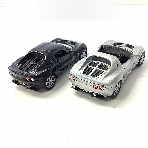 実際に弊社で買取させて頂いた【ジャンク】Saico/サイコ 1/28 LOTUS ELISE/ロータス エリーゼ ブラック/シルバー 2台セット/ミニカーの画像 2枚目
