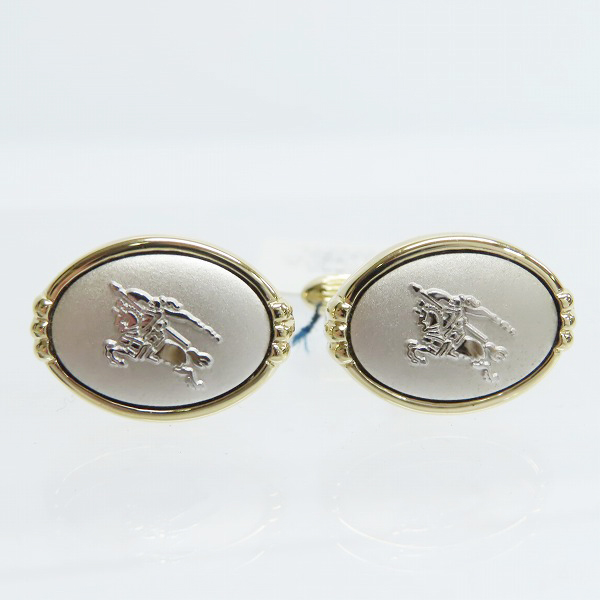 実際に弊社で買取させて頂いたBURBERRY LONDON/バーバリーロンドン ホースマーク カフスの画像 1枚目