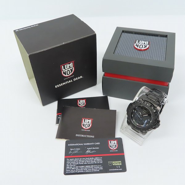 実際に弊社で買取させて頂いたLUMINOX/ルミノックス F-117 NIGHTHAWK/ナイトホーク メタルベルト 腕時計/ウォッチ 黒 6400-200【動作未確認】の画像 7枚目