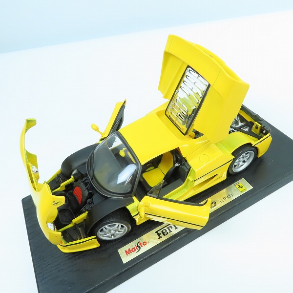 実際に弊社で買取させて頂いたMaisto/マイスト Ferrari/フェラーリ F50 1/18 イエロー 1995の画像 4枚目