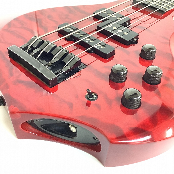 実際に弊社で買取させて頂いた★ESP/イーエスピー Forest BASS フォレストベース PJ アクティブ 4弦ベース ハードケース付きの画像 6枚目