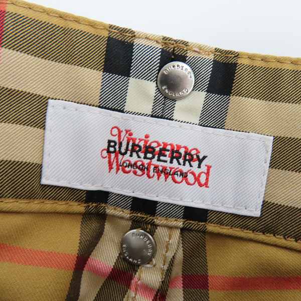 実際に弊社で買取させて頂いたBURBERRY×Vivienne Westwood/バーバリー×ヴィヴィアンウエストウッド チェックパンツ/IT40の画像 2枚目