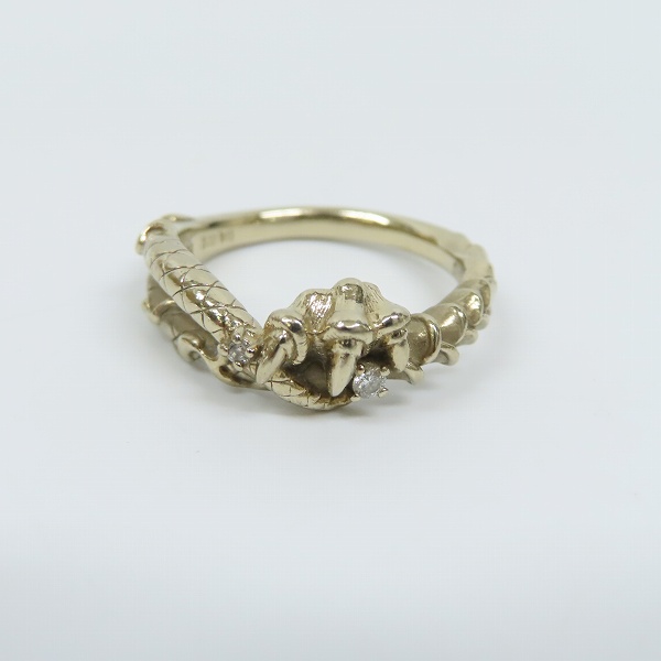 実際に弊社で買取させて頂いたBloody Mary/ブラッディマリー NUE/鵺/ぬえ リング K18 w/ダイアモンド 16号の画像 1枚目