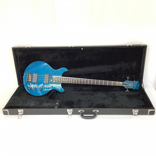 実際に弊社で買取させて頂いた★ESP/イーエスピー J-TVBーSIGNATURE J-BLUE LUNA SEA Jモデル エレキベース 100本限定品 ハードケース付き 